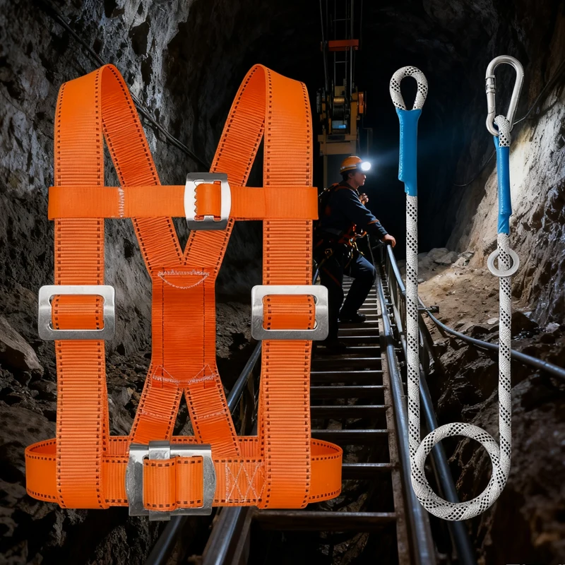 Multi-functional Outdoor High Altitude Work Safety Harness Fall Protection Adjustable Safety Vests Security Protect Equipment - 3