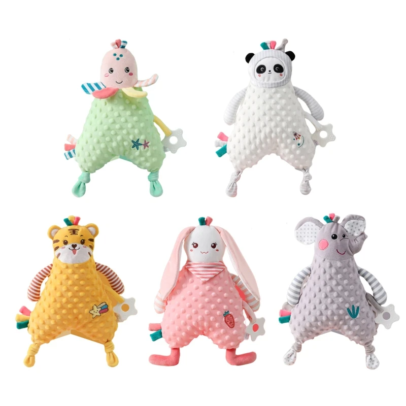 Textured Plush For Doll Toddler Security Blanket For Doll Baby Teether
