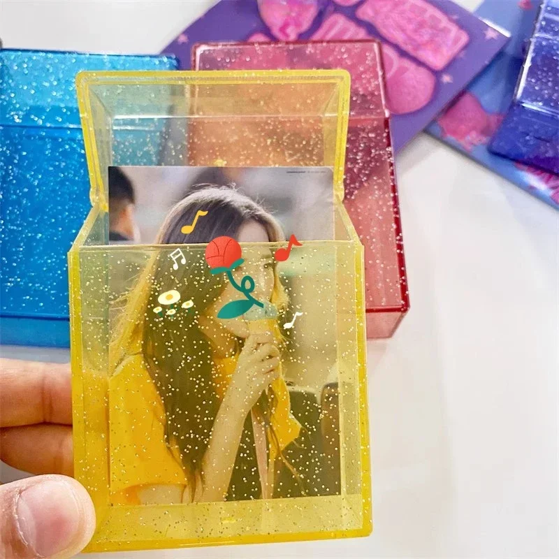 Photo card holder transparent box for idol Kpop albumes photo storage