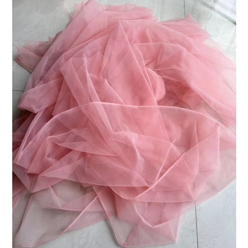 Soft Pink Blush Tulle Fabric