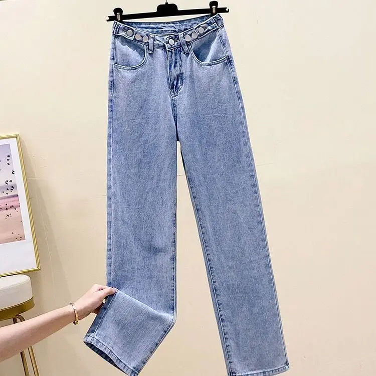 Temperament Women's Set Spring Korean New Sweater Knitwear+High Waist Wide Leg Pants Casual Two Piece Set