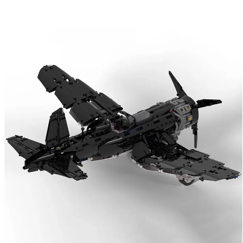 MOC-29318 전투기 제트 항공기 접합 블록 모델, 어린이 및 소년 퍼즐 교육, 생일 크리스마스 장난감 선물, 2418 개