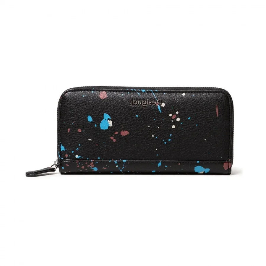 Monedero Desigual Cremallera Sky Splatting negro| | -
