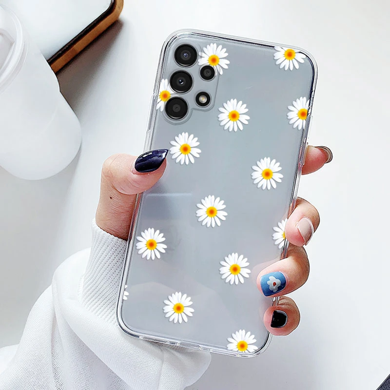 Floral Transparent Soft Silicone Phone Case - Flower TPU Cover