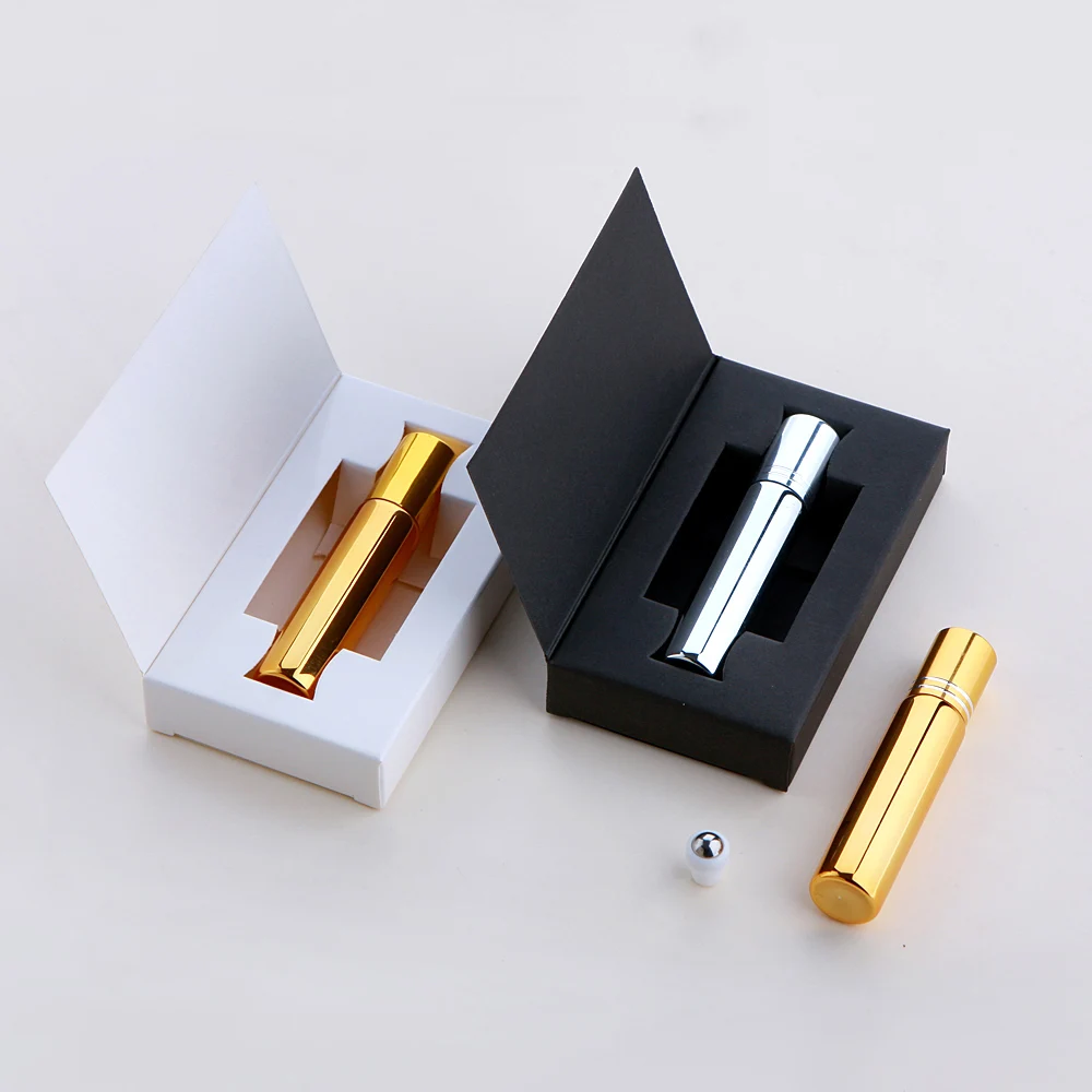 20/30/50 Pcs 10ml Essential Oil Bottle Perfume Bottle With packaging box Aromatherapy Perfumes Lip Balms Roll On Bottles