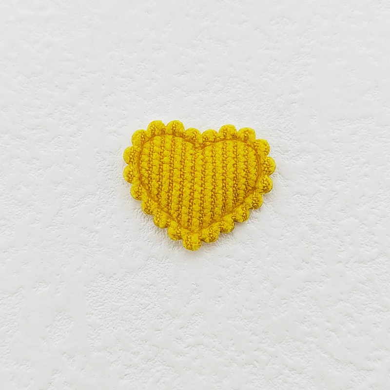 100 Stück 2,5x2,1CM Mini Glänzende Herzförmige Gepolsterte Applikationen für Kleidung, Hüte, Näh-Patches, DIY Kopfbedeckungen, Haarspangen, Schleifen-Deko-Accessoires – Detail 15