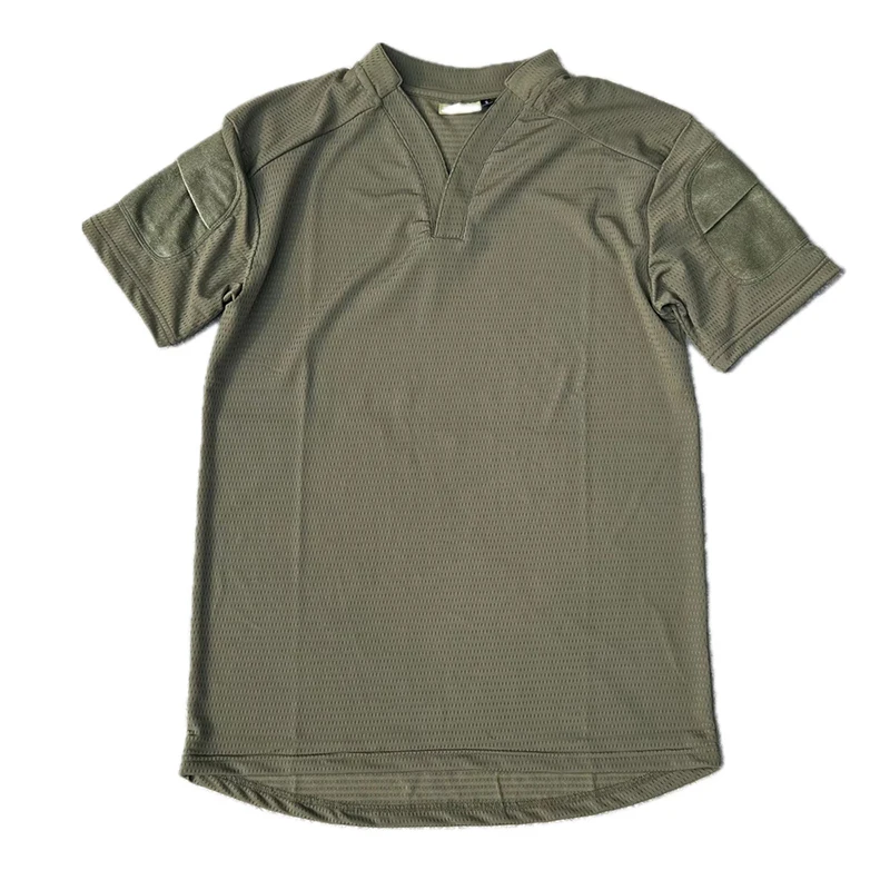 Summer Men's Quick Drying Short Sleeve T-Shirt Outdoor Army Fan Tactical CAG Breathable Ice Cool T-Shirt