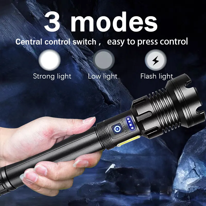 ZEUSFIRE Lampe Torche LED Ultra Puissante, 100000 Lumens Lampe Torche