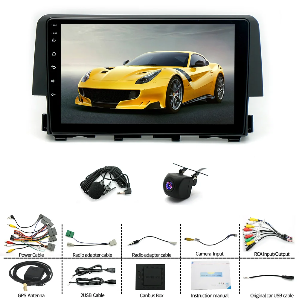 Android Car GPS Navigation System for Honda Civic