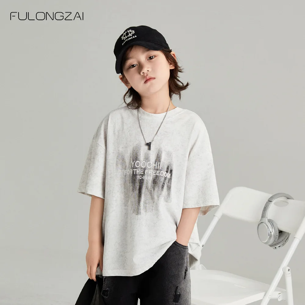 

Children Clothing Kids T Shirt 2024 Summer Boys and Girls New Fashion Short-sleeved Kids Handsome Cool Boys T-shirt Top