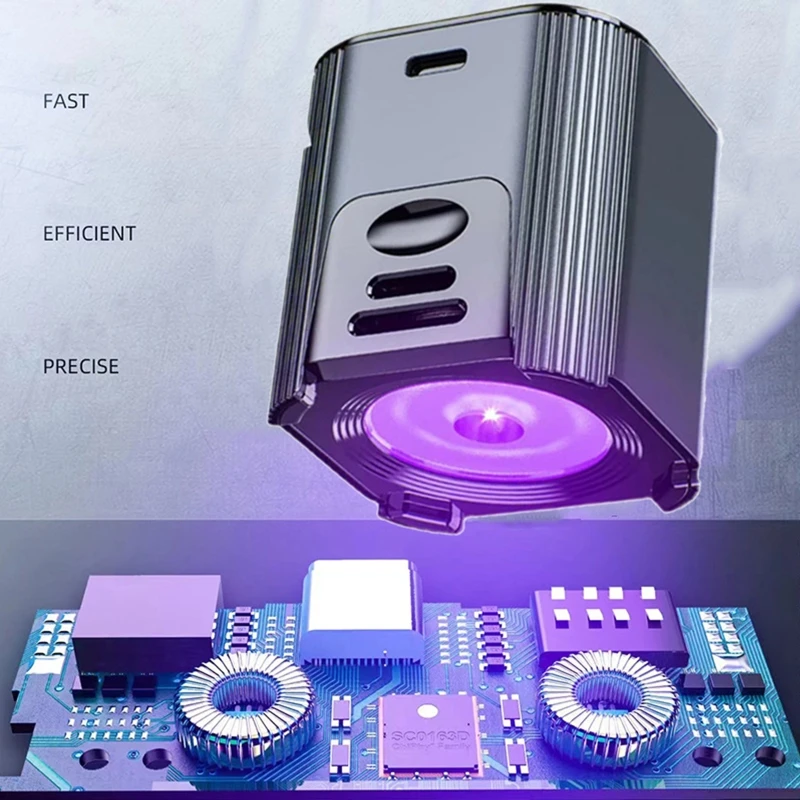 Motherboard Repair UV Glue Curing Lamp Led UV Light Power Supply 10 Seconds Curing USB Light Green Oil Fast