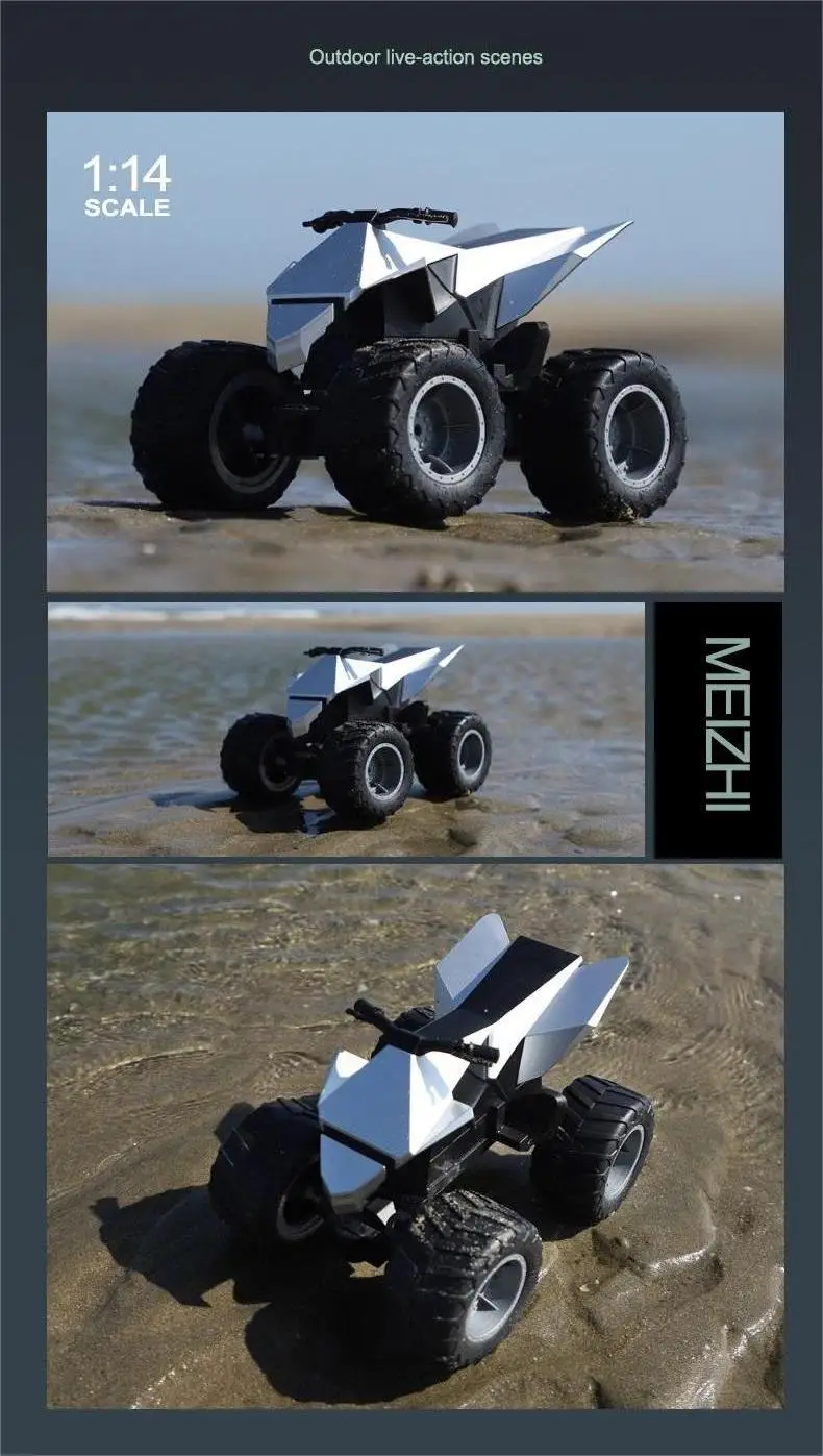 Tesla Cyber Truck Remote Control Car High Speed Alloy Pickup Truck Cross Country Motorcycle Children'S Racing Cars Toys For Kids Gifts 23 Tesla Cyber Truck Remote Control Car High Speed Alloy Pickup Truck Cross Country Motorcycle Children'S Racing Cars Toys For Kids Gifts
