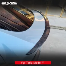 LMTUNING Tesla modello Y vero Spoiler in fibra di carbonio modello Y Trunk Lip Spoiler Kit Spoiler posteriore esterno per Tesla modello Y 2021-2022