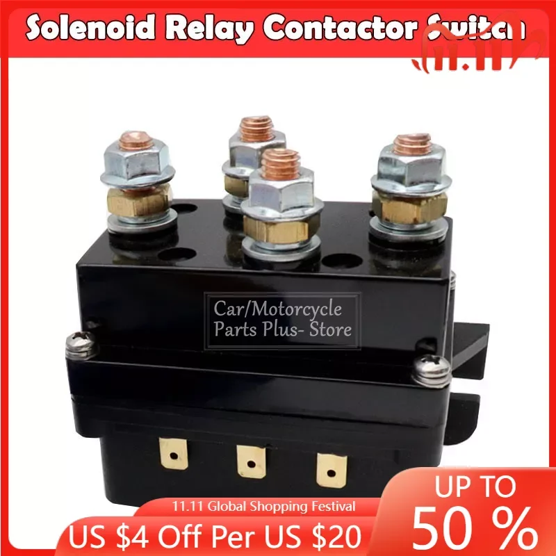 12V400A500AContactorWinchControlSolenoidRelayElectricWireless