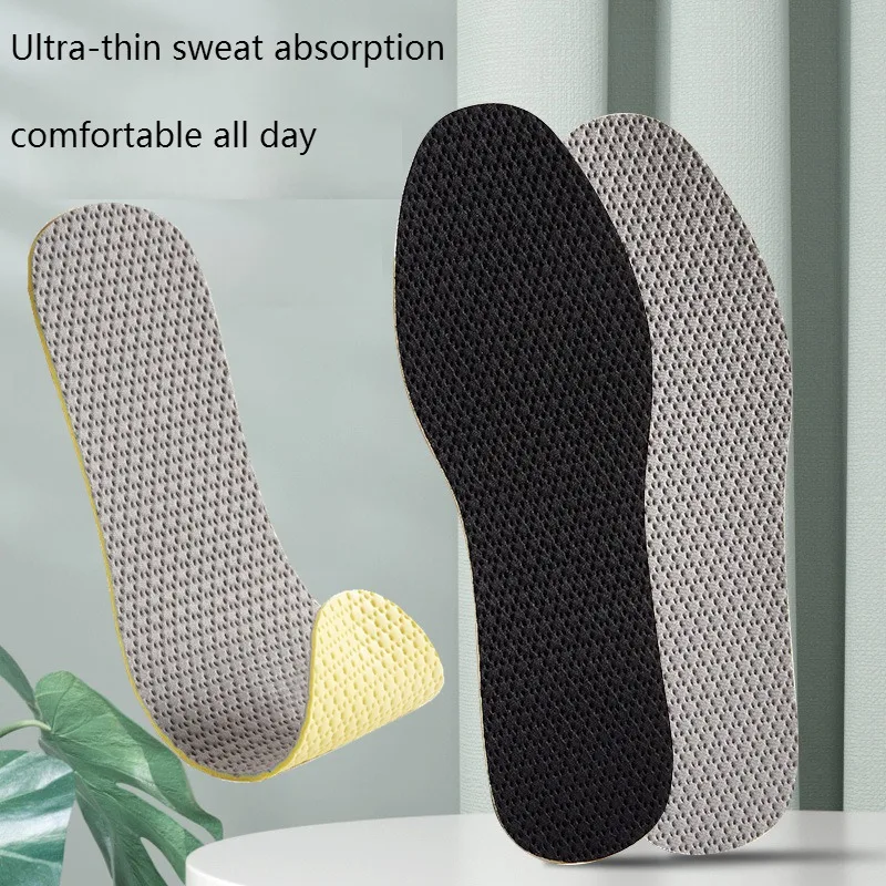 

Brand Insoles for Shoes Men Breathable Deodorant Running Sport Insole for Feet Comfortable Non Slip Shoe Pads Soft Flats Sole