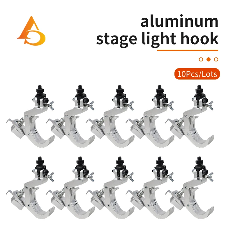 10 Pz 150Kg Muslimate Fold Clamp Ganci Stage Light Hanging Hook Caricamento Truss Tube Moving Head Beam Lights Connettore Clip