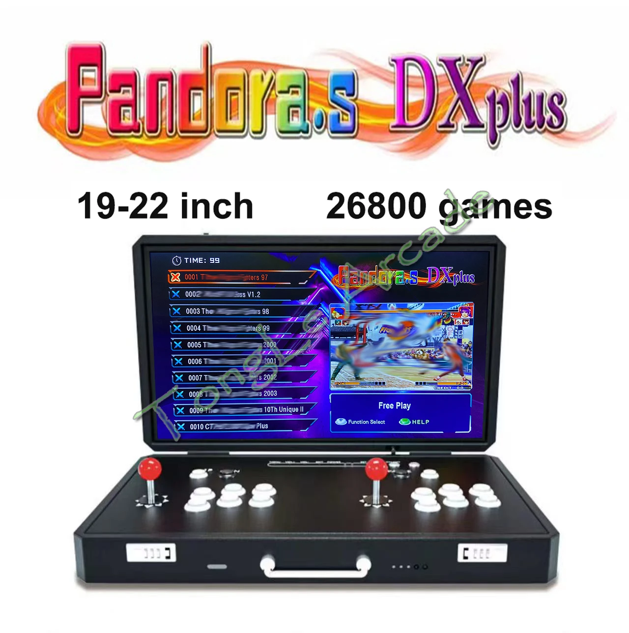 

19-22 Inch LCD Video Game Console SAGA PANDORA DX 26800 In 1 Motherboard To TV Retropie Mini Machine 2 Players Arcade Stick