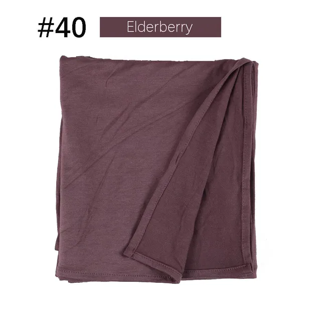 Muslim Women Premium Instant Cotton Jersey Hijab Scarf Jersey Hijabs Scarves With Hoop Pinless HeadScarves 53 colors 40