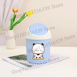 Bubu Dudu Mini Desktop Bin - Cute Panda Bear Trash Can for Clean and Organized Workspaces (BYE - 29)