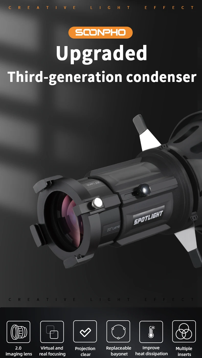 OT1 III Bowens Mount Focalize Conical Snoots Optical For Photography Lighting Le