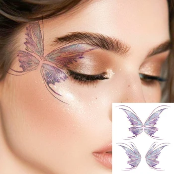 Butterfly Wing Glitter Eye & Body Stickers 1