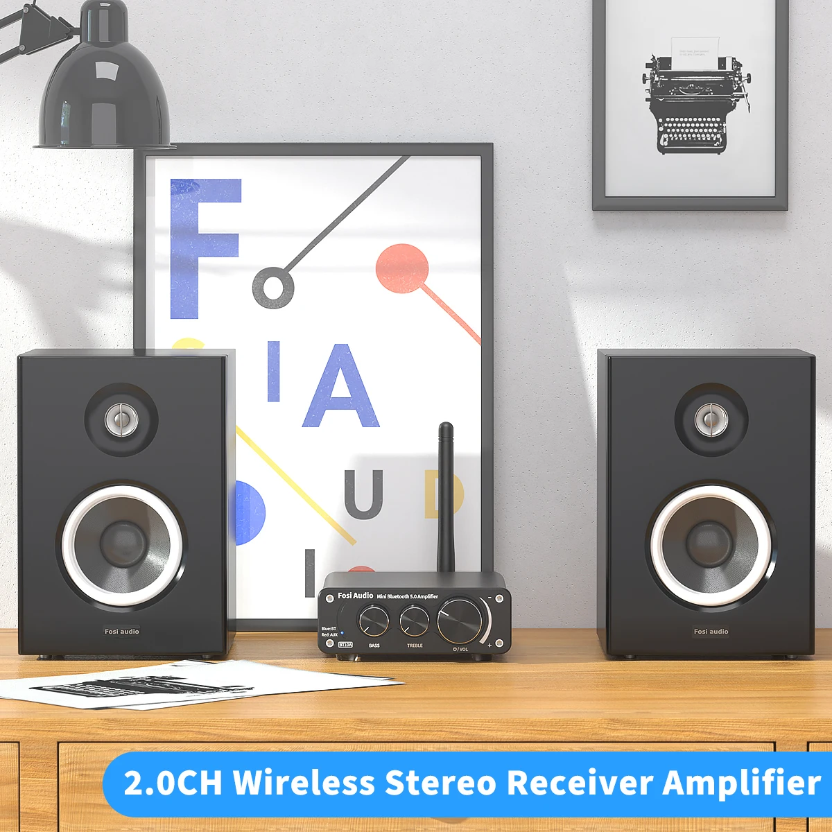 Fosi Audio MC101 Bluetooth ステレオアンプ 100W*2 ホームオーディオ