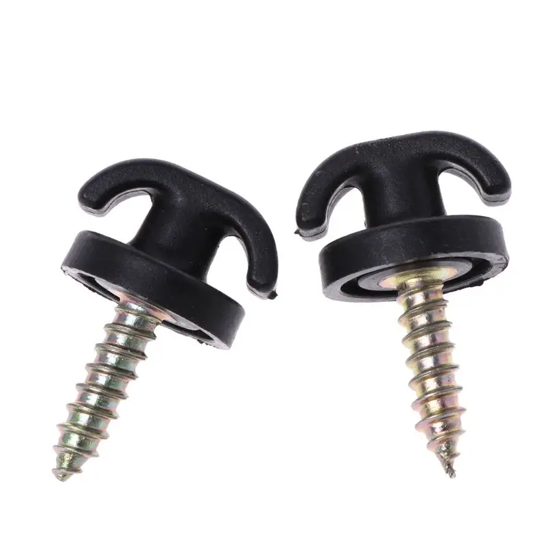 

2 Pcs Universal Car Rear Trunk Envelope Cargo Net Tie Down Hook Ring Loop Hangin