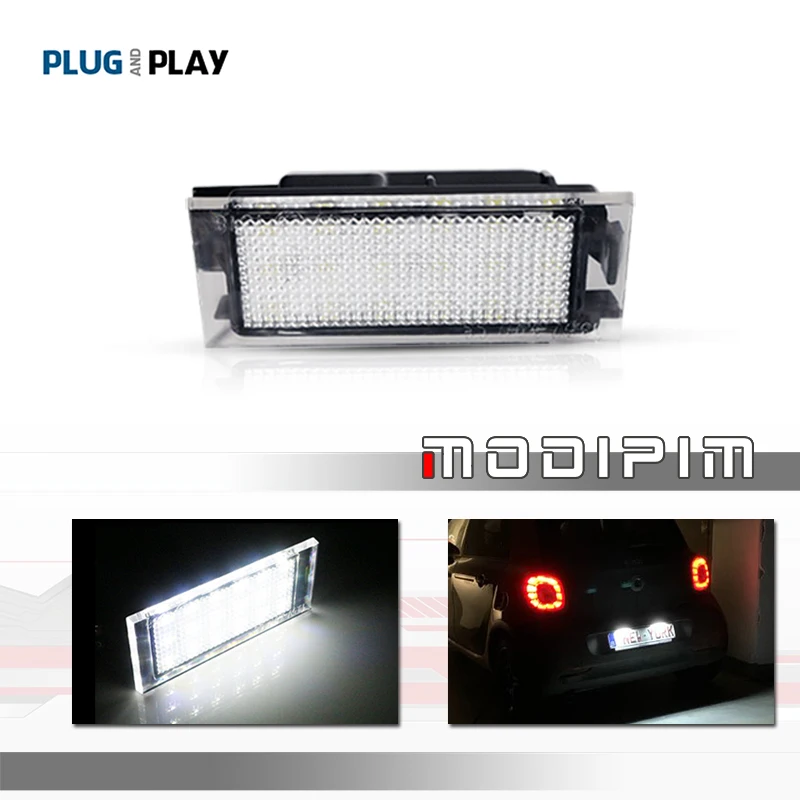 Yoegerery LED Kennzeichenleuchte Für Renault & Opel - Weiß 6500K IP67 Wasserdicht