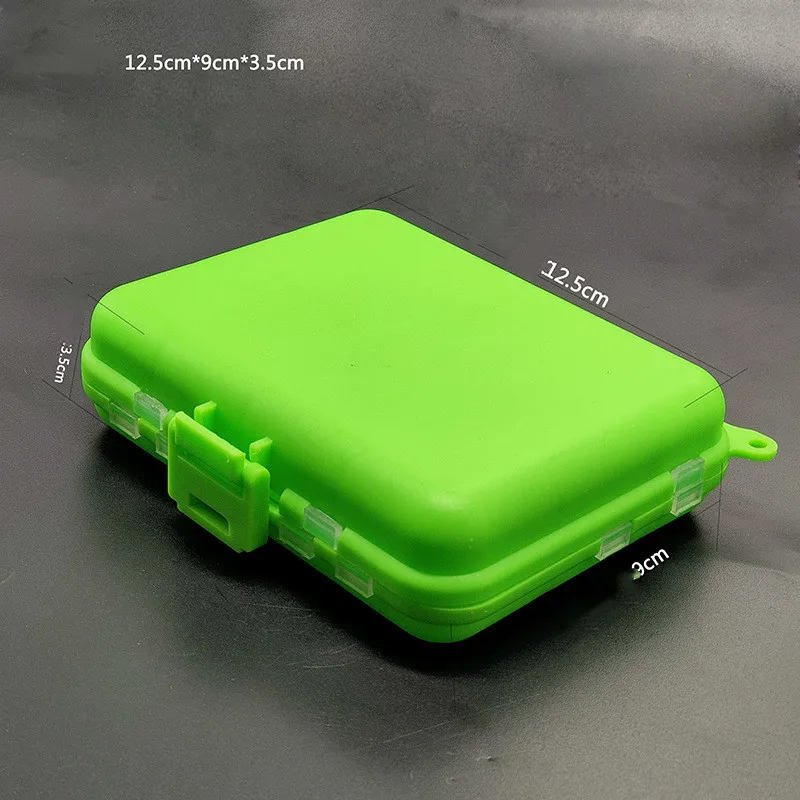 Fishing Tackle Boxes Portable Multifunctional 2-layers Bait Accessory  Custody Bait Accessory 2-layers Storage Case Custody with Buckle Tool Kit  for Repair 