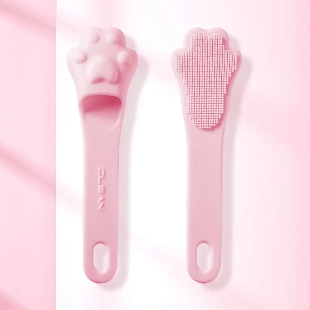 

Deep Clean Cat's Paw Silicone Face Brush Mini Facial Washing Finger Nostril Brush Exfoliating Massage Blackhead Removal Tool