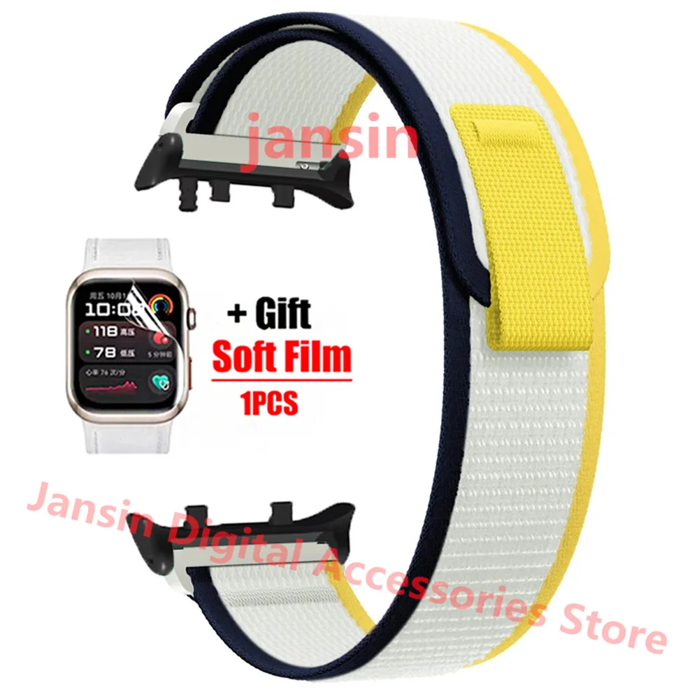 Nylon Loop Band Sport Bracelet with Soft Protector Film - Replaceable Accessories