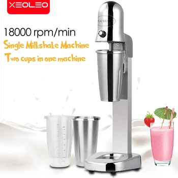 XEOLEO Stainless Steel Milkshaker Commercial Milk Shake Machine  Bubble Tea Stirring 18000rpm Double Speed Mixer Beverage Stirre 1