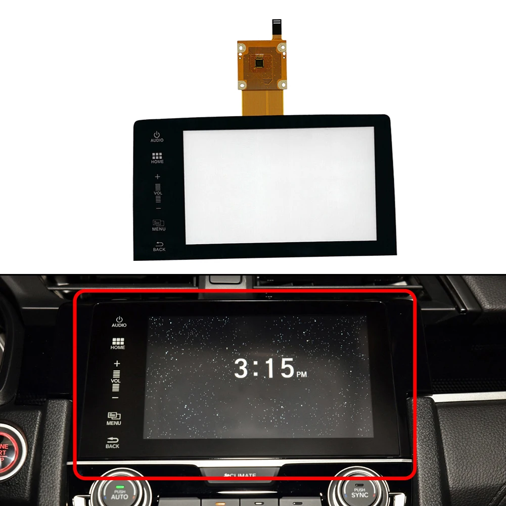 

7" Touch Screen Digitizer For Honda Civic 2016-2019 10th Radio Navigation Instrument Clusters Display Screen Replacement
