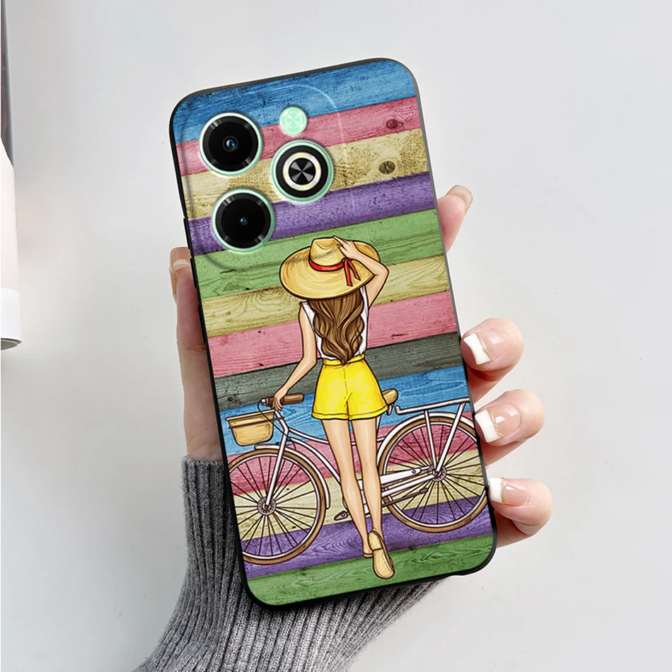 Fashionable Marble Black Silicone Soft Phone Case – Stylish Protective Back Cover s