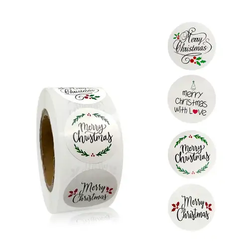 Children's Christmas gift label stickers School teachers commended students reward Self-adhesive Decorative gifts series - Image 32