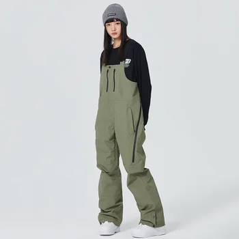 2025 Snow Skiing Pants Alpine Snowmobile Man Windproof Trousers Warm Outdoor Ski Sport Woman Overalls New Couple Winter Clothes 3