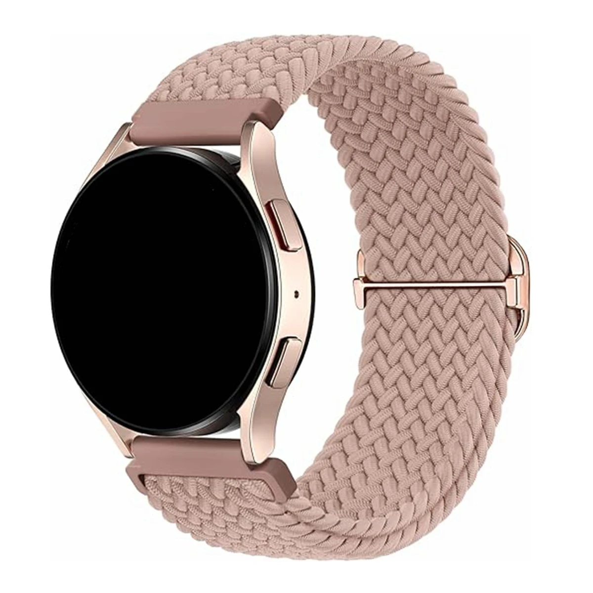 Braided Nylon Elastic Solo Loop Watch Band - 18/20/22mm