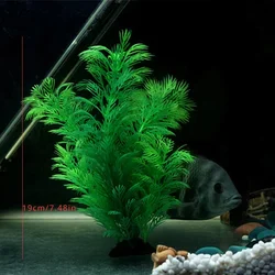 Underwater Artificial Aquarium Grass and Aquatic Plastic Plants Decor (19cm)