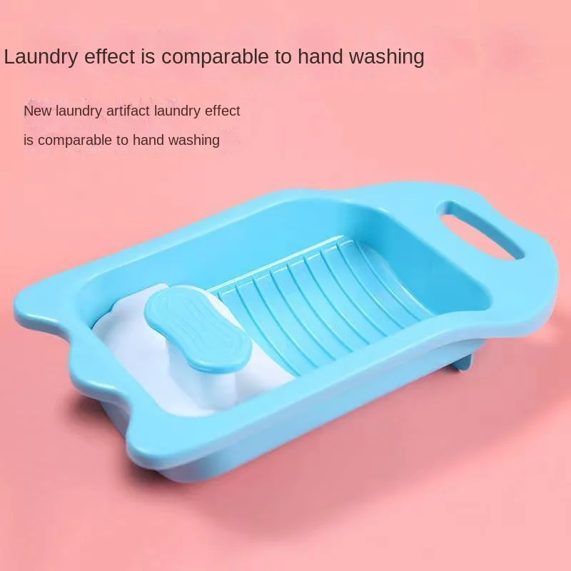 Washboard Washing Clothes Socks Underwear Artifact Manual Adult Student Dormitory Household Washing Basin for Lazy People