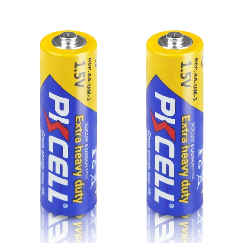 PKCELL AA battery 1.5V aa Super Heavy Duty Carbon-zinc Batteries aa R6P UM-3 Battery for toys camera laser flashlight 40PCS disposable battery