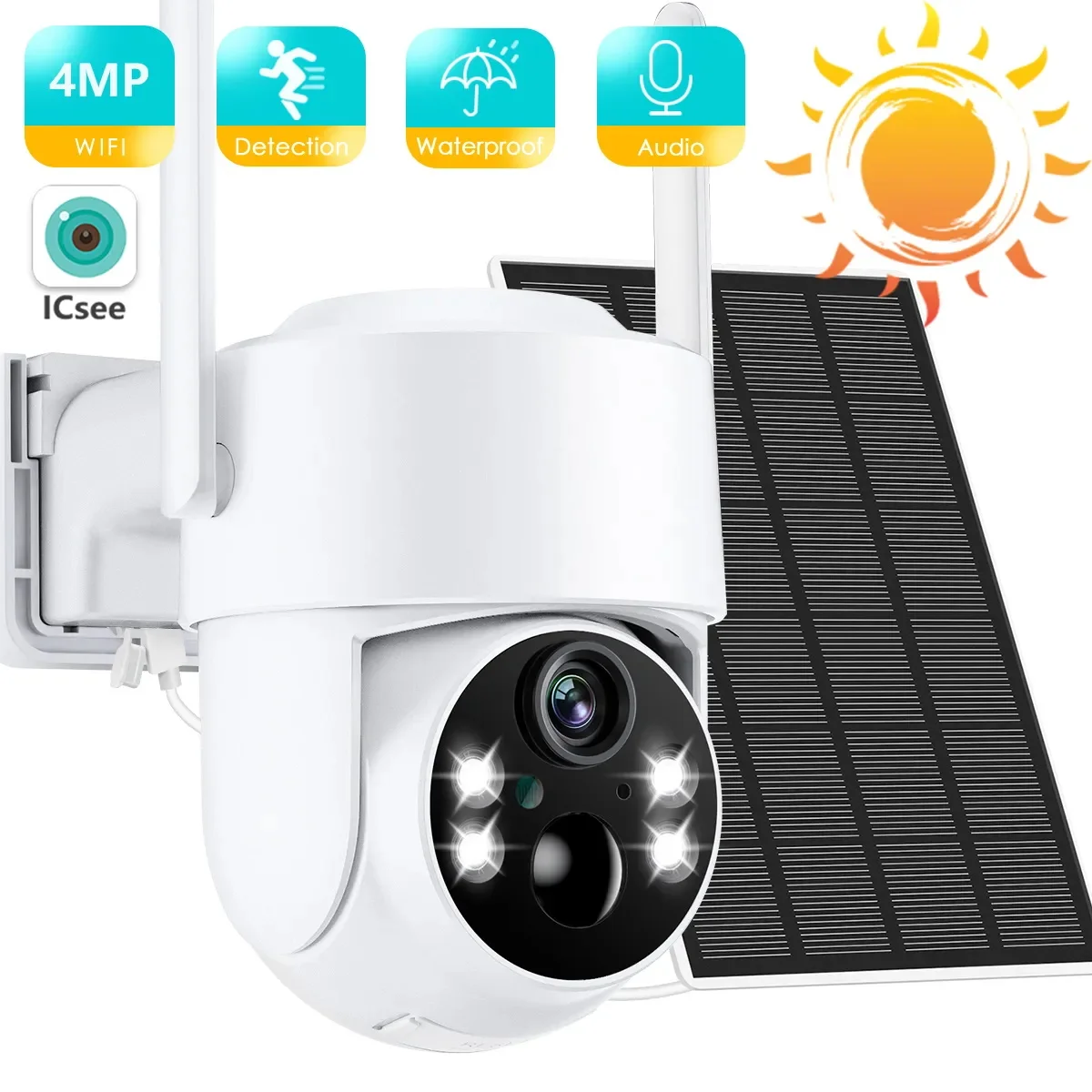 Security Camera Power Wireless  Camera Surveillance Wifi 220 V - Hd Camera  Ptz Smart - Aliexpress