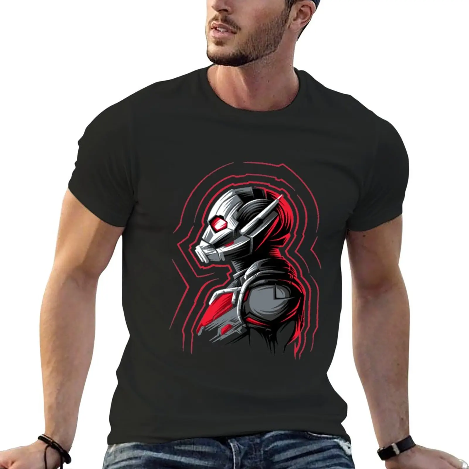 Ant Piccola Ma Tooo T-Shirt Grande Taglie Forti T-Shirt Moda Coreana Estate Top T-Shirt Grafiche Da Uomo Hip Hop