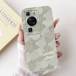 Luxury Candy Painted Soft Silicone Phone Case - Premium Protective Cover for Huawei P60 Art (TYbai1961)