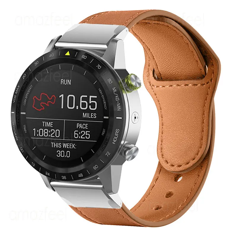 Quick Release Leather Strap For Garmin Fenix 7 7X 6 7s Sapphire 6X Pro GPS Fenix 5 5X Plus