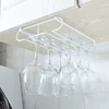 New Useful Stainless Steel 6-9 Cups Wine Rack Wine Glass Rack For Holder Glasses Storage Bar Kitchen Hanging Bar Hanger Shelf 4