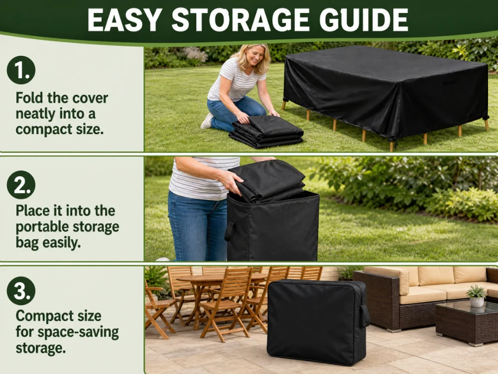 Premium Waterproof Outdoor Furniture Cover – Weatherproof Protection for Garden Sofa, Table, Chair, and Patio Bench