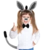 1 Set of Donkey Costume Props Including Donkey Ear Headband Tail Bowtie and Nose Decor 2