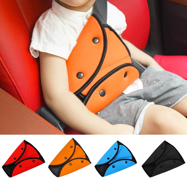 Support de réglage de ceinture de sécurité de voiture, housse de rembourrage  de ceinture de sécurité pour bébé, enfant, enfants, anti-cou, positionneur  lancé, kit de coussin - AliExpress, auto rembourrage de ceinture