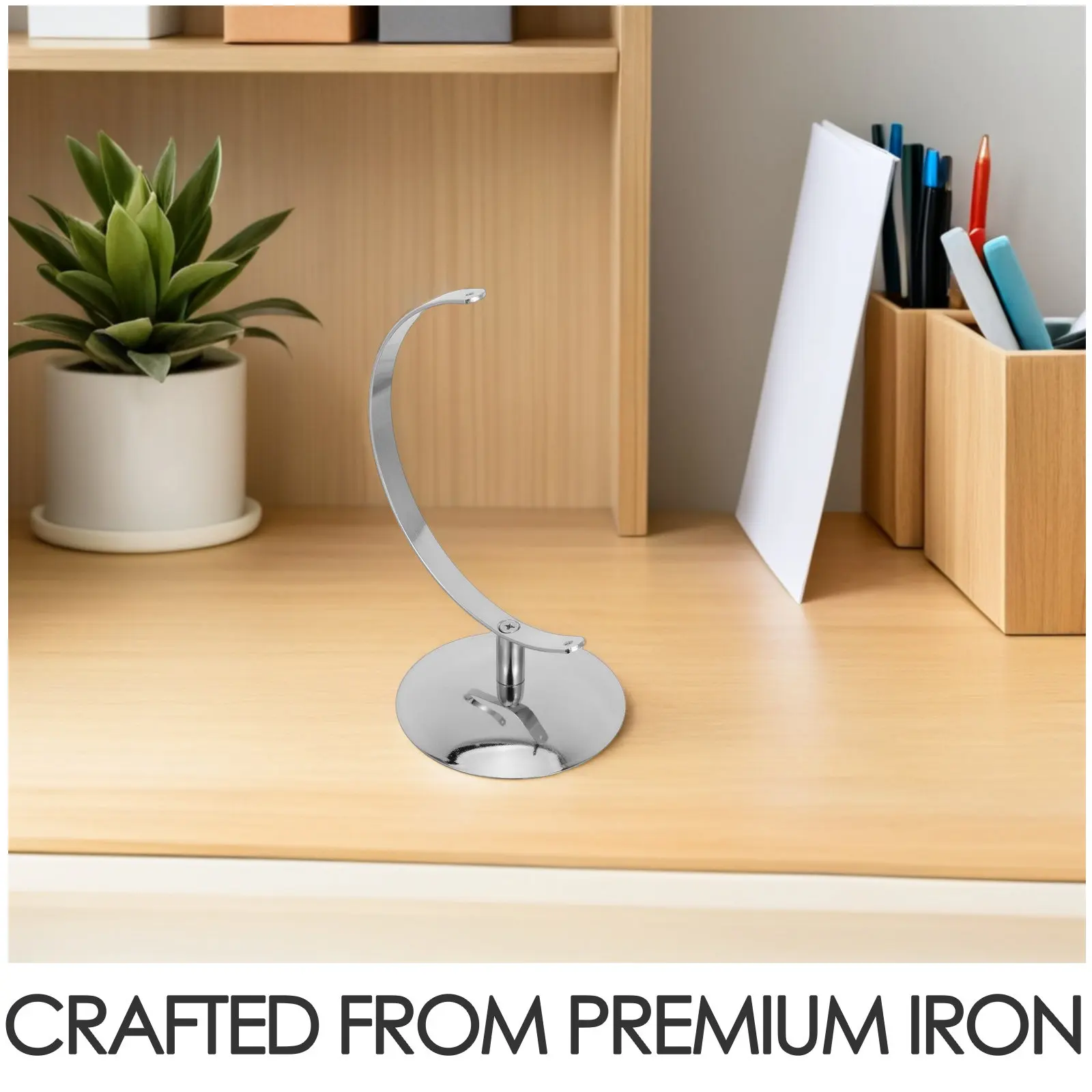 지리학적 지구본 스탠드 철제 구체 디스플레이 데스크탑 홀더 (지름 5.9인치 텔루리온) 가정 사무실 교실 지리 교육용