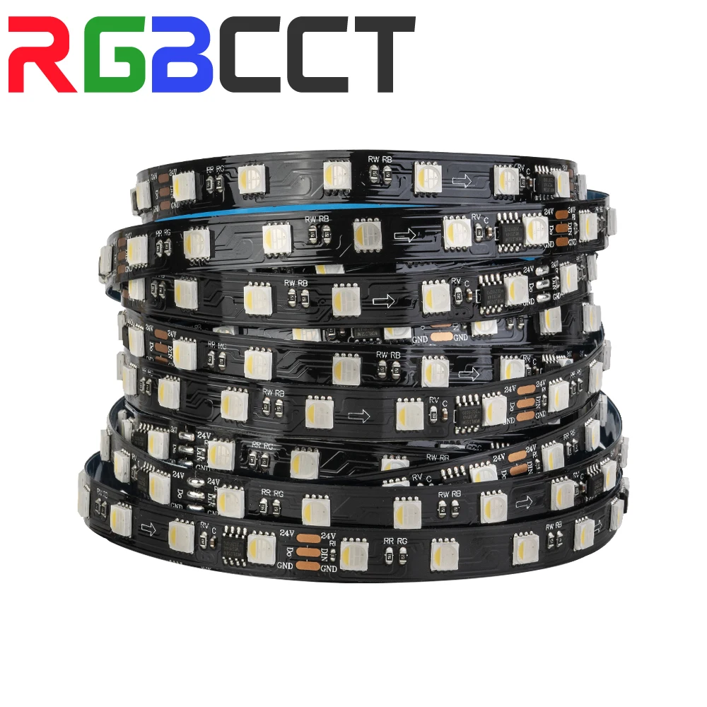 SK6812 RGBWW LED Strip 5m - 60 LEDs/m Individuell Adressierbar 12V